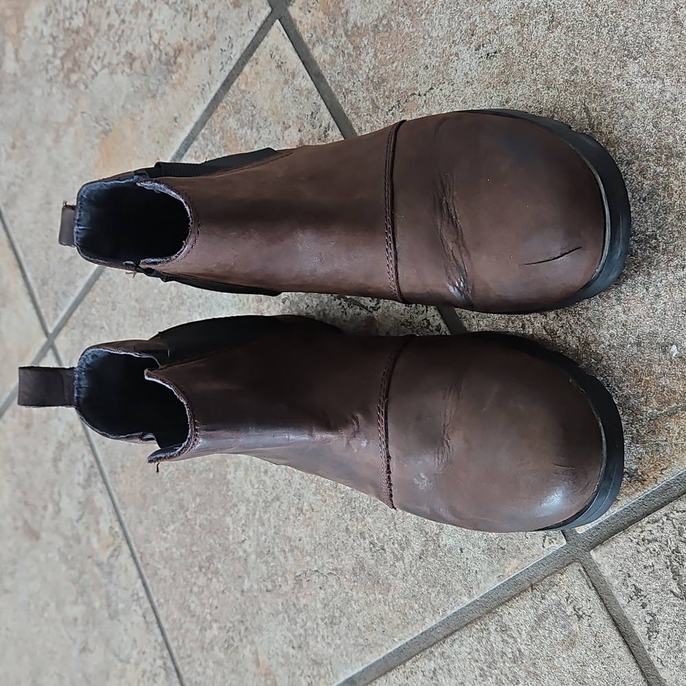 Sorel Waterproof Leather Booties Size 8 For Women - Picture 8 of 9